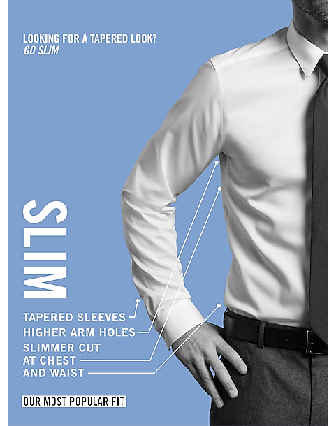 Calvin Klein Infinite Wrinkle Free Slim Fit Stretch Collar Dress Shirt, Light Blue 4 Calvin Klein Infinite Wrinkle Free Slim Fit Stretch Collar Dress Shirt, Light Blue - Image 2