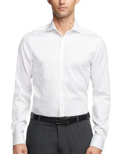 Calvin Klein Infinite Non-Iron Slim Fit Stretch Collar Dress Shirt, Black -Dress Shirts Sales MW40 540K 01 CALVIN KLEIN WHITE ALT3 1
