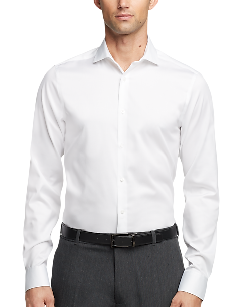 Calvin Klein Infinite Wrinkle Free Slim Fit Stretch Collar Dress Shirt, Light Blue 6 Calvin Klein Infinite Wrinkle Free Slim Fit Stretch Collar Dress Shirt, Light Blue - Image 4