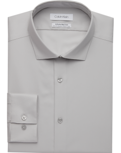 Calvin Klein Infinite Non-Iron Slim Fit Stretch Collar Dress Shirt, Pearl Gray