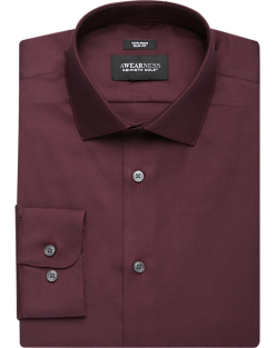 Awearness Kenneth Cole Slim Fit Performance Stretch Dress Shirt, Burgundy