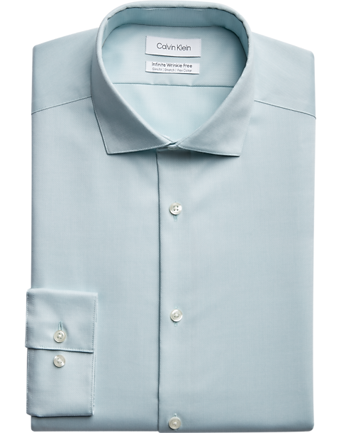 Calvin Klein Infinite Wrinkle Free Slim Fit Stretch Collar Dress Shirt, Green 3 Calvin Klein Infinite Wrinkle Free Slim Fit Stretch Collar Dress Shirt, Green