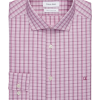 Calvin Klein Slim Fit Embroidered Logo Dress Shirt, Purple Lights Plaid