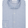 Calvin Klein Slim Fit Embroidered Logo Dress Shirt, Royal Blue Plaid