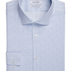 Calvin Klein Infinite Non-Iron Slim Fit Stretch Collar Dress Shirt, Blue Mini Diamond