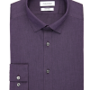 Calvin Klein Refined Cotton Stretch Supima Slim Fit Hidden Button-Down Collar Dress Shirt, Purple -Dress Shirts Sales MW40 5F6F 30 CALVIN KLEIN PURPLE SOLID MAIN