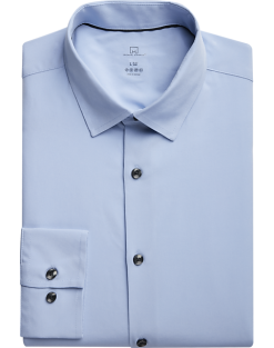 Michael Strahan Modern Fit Spread Collar Dress Shirt, Light Blue