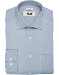 Joseph Abboud Modern Fit Spread Collar Dress Shirt, Chambray Light Wash