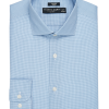 Pronto Uomo Non-Iron Slim Fit Spread Collar Dress Shirt, French Blue Gingham -Dress Shirts Sales MW40 5FCD 84 PRONTO UOMO FRENCH BLUE CHECK MAIN