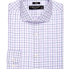 Pronto Uomo Slim Fit Spread Collar Shirt, Purple Windowpane Plaid 1 Pronto Uomo Slim Fit Spread Collar Shirt, Purple Windowpane Plaid -Dress Shirts Sales MW40 5FG8 30 PRONTO UOMO PURPLE MAIN