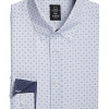 Michael Strahan Four-Way Stretch Modern Fit Dress Shirt, White Dot -Dress Shirts Sales MW40 5FGD 26 MICHAEL STRAHAN WHITE FANCY MAIN