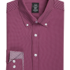 Michael Strahan Four-Way Stretch Modern Fit Dress Shirt, Burgundy Dot -Dress Shirts Sales MW40 5FGF 06 MICHAEL STRAHAN BURGUNDY STRIPE MAIN