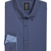 Michael Strahan Modern Fit 4-Way Stretch Dress Shirt, Blue Dot -Dress Shirts Sales MW40 5FGF 81 MICHAEL STRAHAN Blue FANCY MAIN
