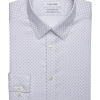 Calvin Klein Infinite Wrinkle Free Slim Fit Stretch Collar Dress Shirt, Iris Print -Dress Shirts Sales MW40 5FKX 49 CALVIN KLEIN IRIS MAIN