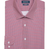 Nautica Slim Fit Four-Way Stretch Dress Shirt, Red Micro Check