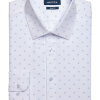 Nautica Slim Fit Four-Way Stretch Dress Shirt, White Print