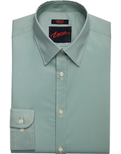 Egara Skinny Fit Point Collar Dress Shirt, Green