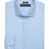 Pronto Uomo Slim Fit Dress Shirt, Blue Herringbone