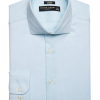 Pronto Uomo Modern Fit Spread Collar Dress Shirt, Teal Check -Dress Shirts Sales MW40 5FNV 38 PRONTO UOMO BLUE CHECK MAIN