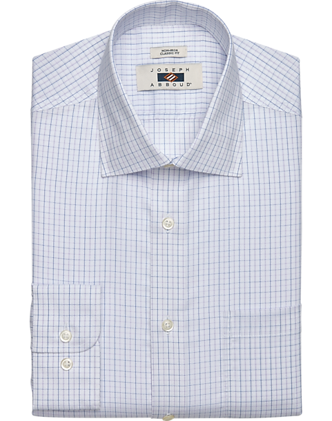 Joseph Abboud Classic Fit Dress Shirt, Purple Check 3 Joseph Abboud Classic Fit Dress Shirt, Purple Check