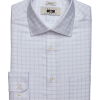Joseph Abboud Modern Fit Spread Collar Dress Shirt, Lavender Grid -Dress Shirts Sales MW40 5FPH 13 JOSEPH ABBOUD LAVENDER SOLID MAIN
