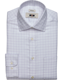 Joseph Abboud Modern Fit Spread Collar Dress Shirt, Lavender Grid