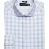 Pronto Uomo Modern Fit Spread Collar Dress Shirt, Blue And Teal Plaid -Dress Shirts Sales MW40 5FRA 36 PRONTO UOMO BLUE CHECK MAIN