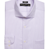 Pronto Uomo Classic Fit Spread Collar Dress Shirt, Lavender Check