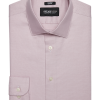Awearness Kenneth Cole Slim Fit Spread Collar Dress Shirt, Pink Check