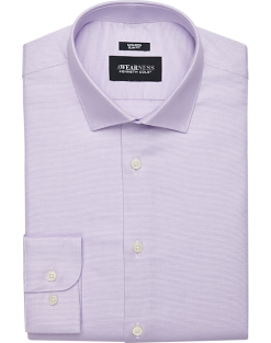 Awearness Kenneth Cole Slim Fit Spread Collar Dress Shirt, Lavender Check