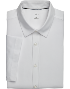 Michael Strahan Modern Fit Short Sleeve Dress Shirt, White