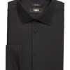Joseph Abboud Modern Fit French Cuff Tuxedo Formal Shirt, Black -Dress Shirts Sales MW40 5FZ2 08 JOSEPH ABBOUD BLACK SOLID MAIN