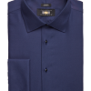 Joseph Abboud Modern Fit French Cuff Tuxedo Formal Shirt, Navy -Dress Shirts Sales MW40 5FZ2 31 JOSEPH ABBOUD NAVY SOLID MAIN