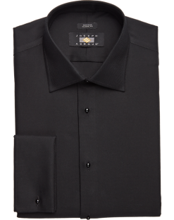 Joseph Abboud Classic Fit French Cuff Tuxedo Formal Shirt, Black
