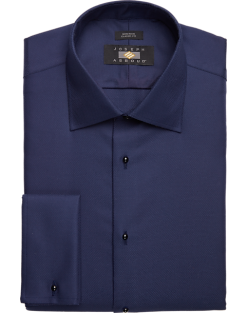 Joseph Abboud Classic Fit French Cuff Tuxedo Formal Shirt, Navy