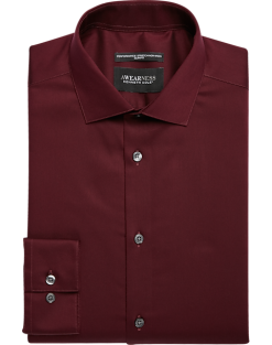 Awearness Kenneth Cole Slim Fit Performance Dress Shirt, Burgundy