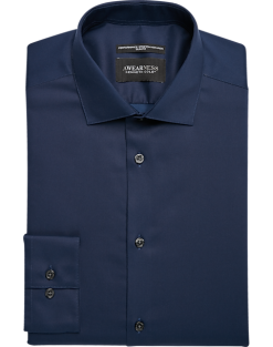Awearness Kenneth Cole Slim Fit Performance Dress Shirt, Navy
