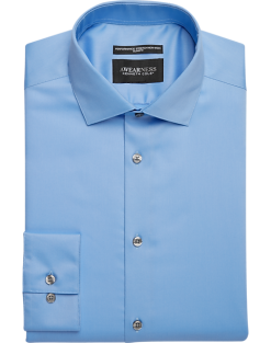 Awearness Kenneth Cole Slim Fit Performance Dress Shirt, Light Blue