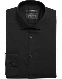 Awearness Kenneth Cole Slim Fit Performance Dress Shirt, Black