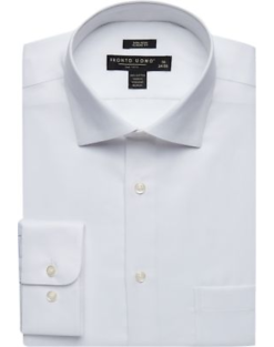 Pronto Uomo Big And Tall Classic Fit Queen's Oxford Dress Shirt, White