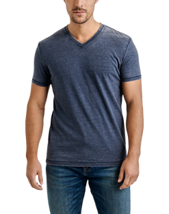 Lucky Brand Burnout Modern Fit V-Neck T-Shirt, Navy
