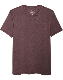 Lucky Brand Burnout Modern Fit V-Neck T-Shirt, Burgundy Burnout