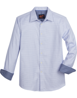 Egara Slim Fit Spread Collar Sport Shirt, Blue Arrow