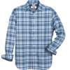 Joseph Abboud Modern Fit Spread Collar Sport Shirt, Blue Plaid