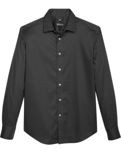 Awearness Kenneth Cole Slim Fit Sport Shirt, Charcoal Nailhead Dot
