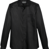 Paisley & Gray Slim Fit Spread Collar Sport Shirt, Black Jacquard