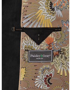 Paisley & Gray Slim Fit Military Coat, Black -Dress Shirts Sales MW40 6LV7 02 PAISLEY GRAY BLACK ALT2