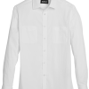 Awearness Kenneth Cole Slim Fit Military Sport Shirt, Bright White -Dress Shirts Sales MW40 6M4M 10 AWEARNESS KENNETH COLE BRIGHT WHITE MAIN
