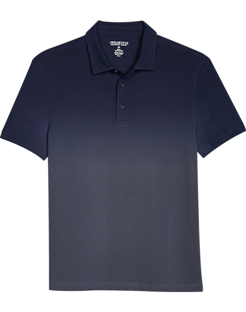Awearness Kenneth Cole Slim Fit Polo Shirt, Navy Ombre 3 Awearness Kenneth Cole Slim Fit Polo Shirt, Navy Ombre
