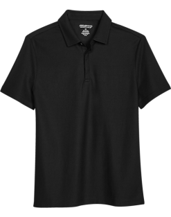 Awearness Kenneth Cole Modern Fit Pique Polo, Black